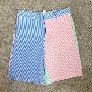 Boys Vineyard Vines 4-Panel Seersucker Shorts, 12